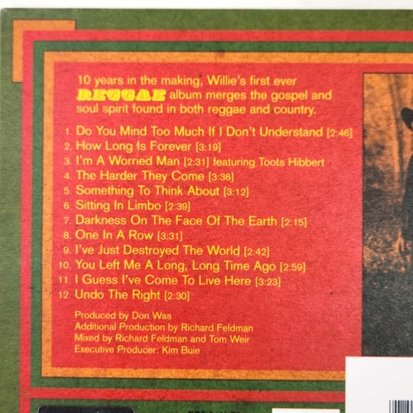 Willie Nelson Countryman CD Willie plays Reggae 2005 Lost Highway - Picture 4 of 13